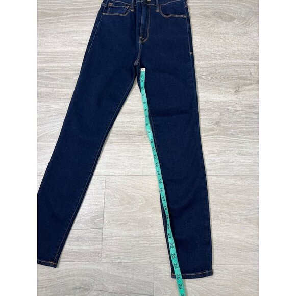 Frame Ali High Rise Cigarette Skinny Dark Rise Denim Jeans NWT Sz 26 - Picture 11 of 12